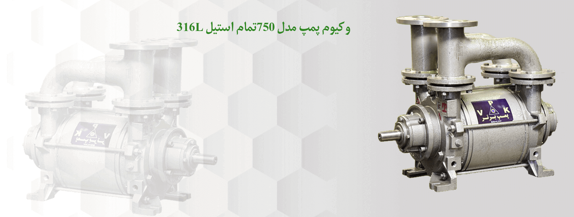 وکیوم پمپ مدل 750تمام استیل 316L